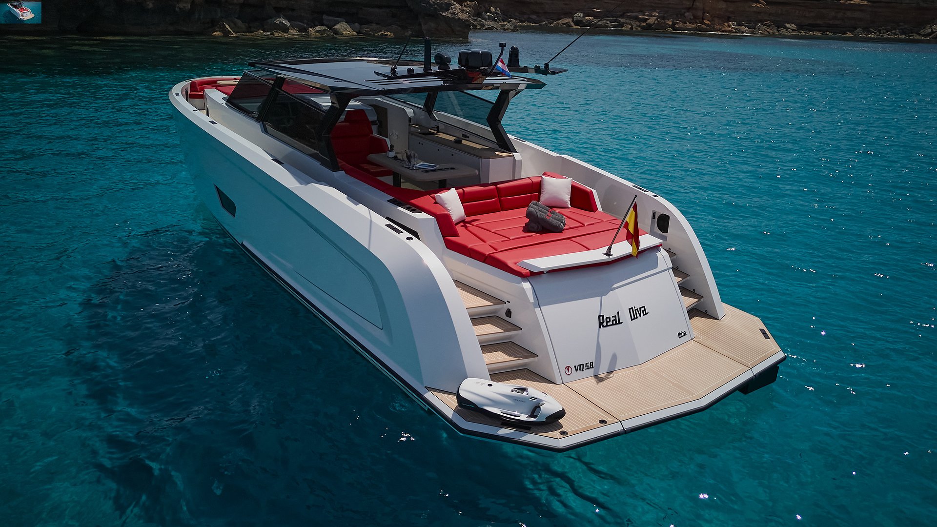 VANQUISH VQ58 - REAL DIVA de Lis Charter en Ibiza